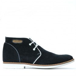Ghete barbati 454 negru velur+alb