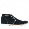 Ghete barbati 454 negru velur+alb