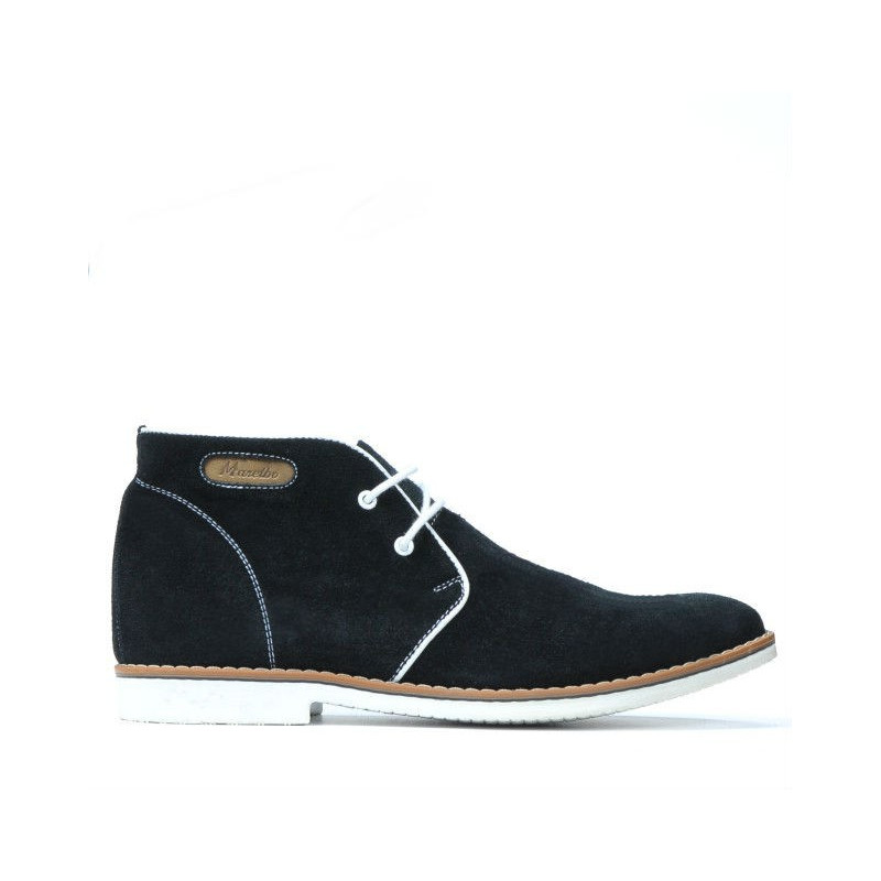 Ghete barbati 454 negru velur+alb