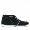 Ghete barbati 454 negru velur+alb