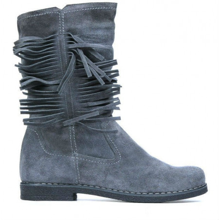 Cizme dama 3242 gri velur