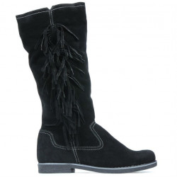 Cizme dama 3243 negru velur