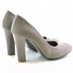 Pantofi eleganti dama 1214 capucino antilopa