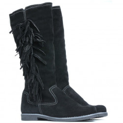 Cizme dama 3243 negru velur