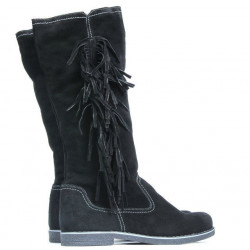 Cizme dama 3243 negru velur