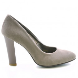 Pantofi eleganti dama 1214 capucino antilopa