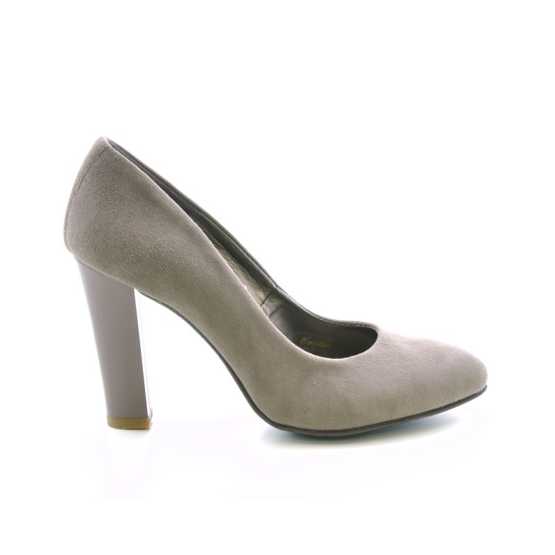 Pantofi eleganti dama 1214 capucino antilopa