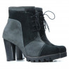 Ghete dama 1135 gri antilopa+negru