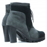 Ghete dama 1135 gri antilopa+negru