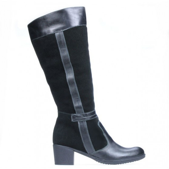 Cizme dama 3260 negru combinat