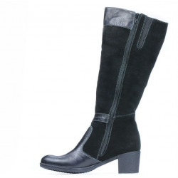 Cizme dama 3260 negru combinat