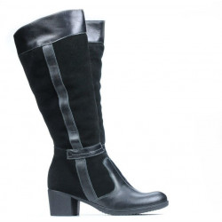 Cizme dama 3260 negru combinat