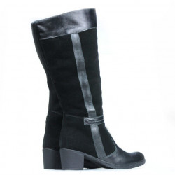 Cizme dama 3260 negru combinat