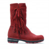 Cizme copii 3208 rosu velur