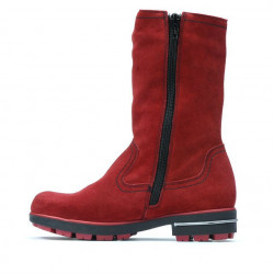 Cizme copii 3208 rosu velur