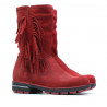 Cizme copii 3208 rosu velur