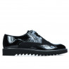 Pantofi casual barbati 831 lac negru combinat