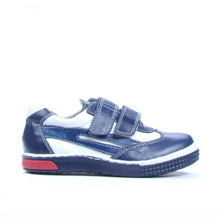 Pantofi copii mici 16-1c indigo+alb