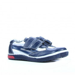 Pantofi copii mici 16-1c indigo+alb