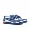 Pantofi copii mici 16-1c indigo+alb
