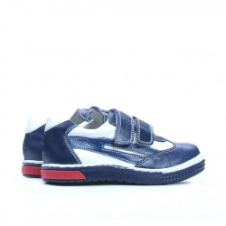 Pantofi copii mici 16-1c indigo+alb