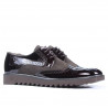 Pantofi casual barbati 831 lac cafe combinat
