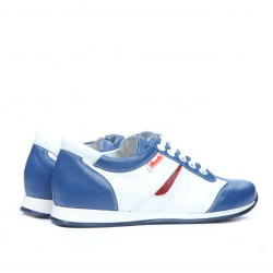 Pantofi copii 136 indigo+alb