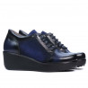 Pantofi casual dama 668 indigo combinat