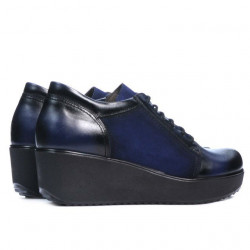 Pantofi casual dama 668 indigo combinat