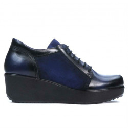 Pantofi casual dama 668 indigo combinat
