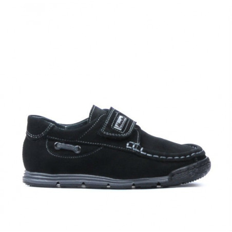 Pantofi copii mici 01c negru velur