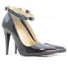 Pantofi eleganti dama 1247 lac petrol sidef