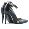 Pantofi eleganti dama 1247 lac petrol sidef