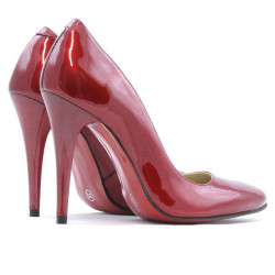 Pantofi eleganti dama 1241 lac bordo