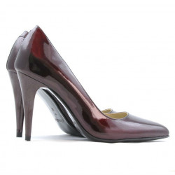 Pantofi eleganti dama 1246 lac bordo 01