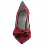 Pantofi eleganti dama 1252 rosu antilopa