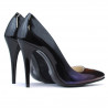 Pantofi eleganti 1241 lac negru+mov (cameleon)