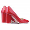 Pantofi eleganti/casual dama 1254 lac rosu