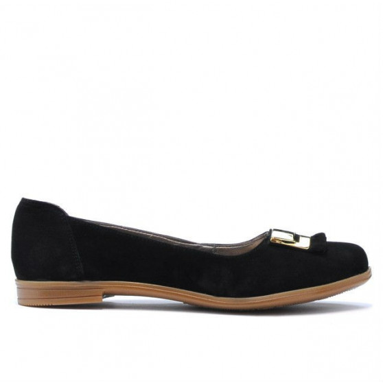 Balerini dama 674 negru velur Balerini dama 674 negru velur