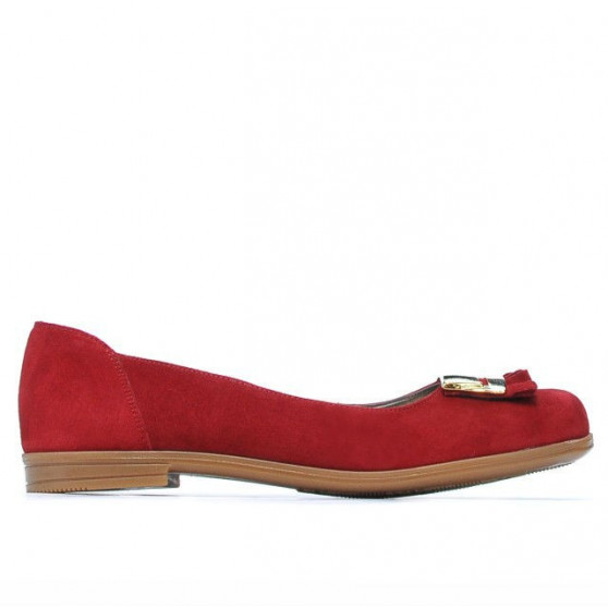 Balerini dama 674 rosu velur Balerini dama 674 rosu velur