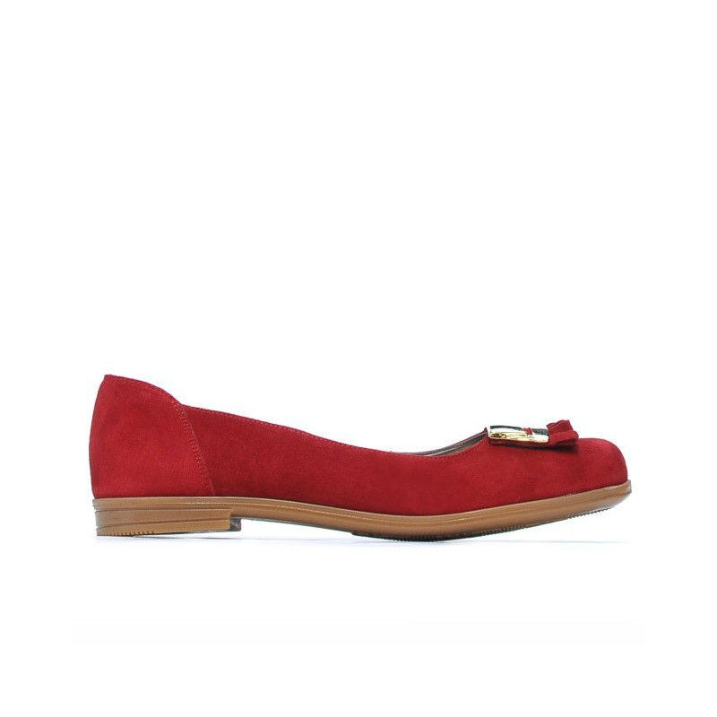 Balerini dama 674 rosu velur
