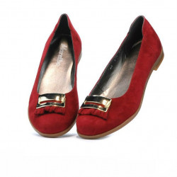 Balerini dama 674 rosu velur