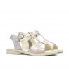 Sandale copii mici 40c lac bej sidef