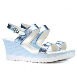 Sandale dama 5031 bleu argento