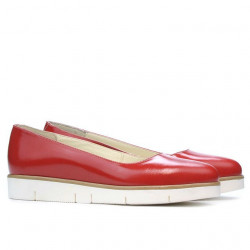 Pantofi casual dama 677 lac rosu