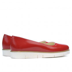 Pantofi casual dama 677 lac rosu