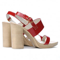 Sandale dama 5028 lac rosu