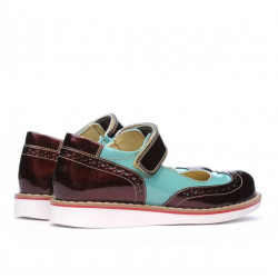 Pantofi copii 153 lac borbo combinat 01