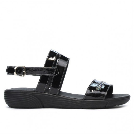 Sandale dama 5035 lac negru Sandale dama 5035 lac negru
