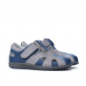 Pantofi copii mici 07c indigo+gri